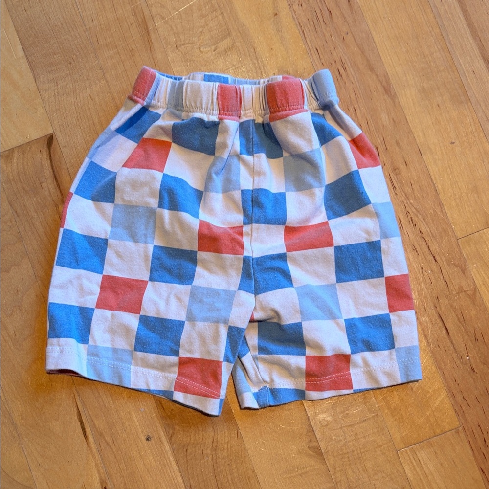 Vibrant Checkered Kids Shorts